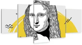 tryptyk-5-czesci-na-sciane-mona-lisa-nowoczesny