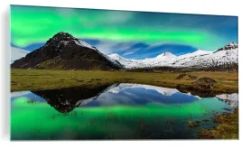 foto-obraz-szklany-zorza-polarna-islandia-100x50