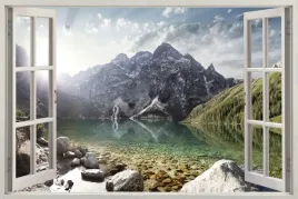 fototapeta-okno-krajobraz-morskie-oko