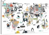 obraz-na-plotnie-dla-dzieci-mapa-70x50-wzory