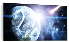 obraz-na-szkle-kosmos-ziemia-asteroida-100x50