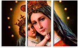 tryptyk-obraz-na-sciane-madonna-z-dzieciatkiem