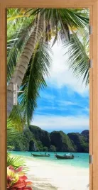 naklejka-fototapeta-na-drzwi-plaza-pod-palma