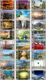 obraz-na-plotnie-okno-las-drzewa-slonce-100x70-stan-nowy-sposob-wykonania-druk-cyfrowy