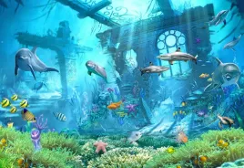 fototapeta-dla-dzieci-dzieciece-wzory-na-wymiar-ocean-rybki-rafa-delfiny