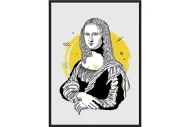 obraz-plakat-40x30-portret-mona-lisa-abstrakcja