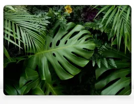 mata-ochronna-pod-fotel-100x70-zielone-liscie-las