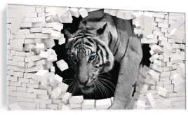 duzy-obraz-szklany-do-salonu-tygrys-mur-3d-120x60