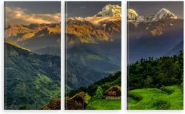 tryptyk-obraz-na-sciane-himalaje-gory-annapurna