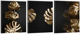 tryptyk-obrazy-180x80-monstera-zlote-liscie-wyborw