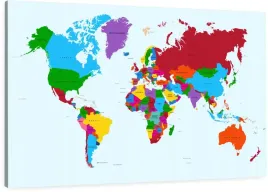 obraz-na-sciane-do-biura-canvas-mapa-swiata-kolory-kraje-wybor-100x70-cm