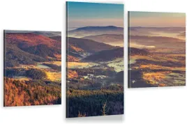 tryptyki-obraz-na-sciane-do-sypialni-beskidy-widok