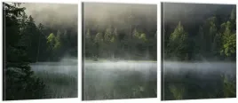 tryptyk-obrazy-180x80-na-sciane-jezioro-mgla-las