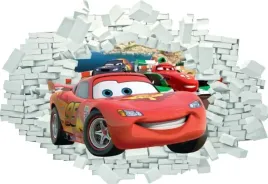 naklejki-na-sciane-dla-dzieci-auta-3d-cars-70x50cm