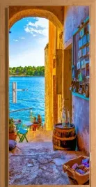 naklejka-fototapeta-na-drzwi-chorwacja-staremiasto