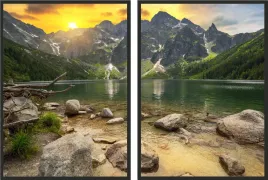 obraz-plakaty-dyptyk-60x40-tatry-morskie-oko
