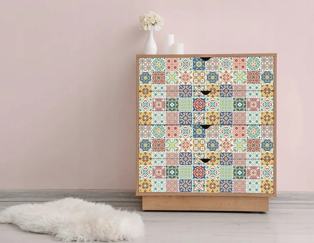 orientalny-patchwork-kolory-naklejka-na-meble