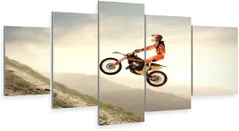 tryptyk-5-czesci-na-sciane-cross-motocykl-800-wz