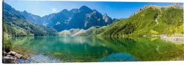 obraz-panorama-na-plotnie-morskie-oko-jezioro-gory-tatry-120x40