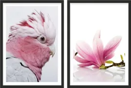 obraz-plakat-dyptyk-60x40-roz-kwiat-nowoczesny