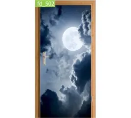 fototapeta-naklejka-na-drzwi-noc-pelnia-horror