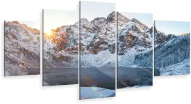 tryptyk-5-czesci-na-sciane-morskie-oko-tatry-zima