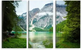 tryptyk-do-sypialni-jezioro-gorskie-braies-gory