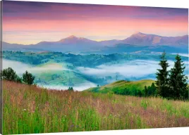 obraz-na-plotnie-gory-panorama-mgla-karpaty-110x70