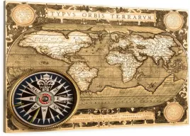 obraz-scienny-dekoracyjny-podroz-stara-mapa-swiata-kompas-100x70-cm