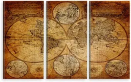 tryptyk-obraz-stara-mapa-swiata-podroz-154x100