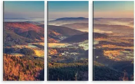 tryptyk-obraz-na-sciane-do-sypialni-beskidy-widok