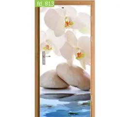 fototapeta-naklejka-na-drzwi-storczyk-biale-kwiaty
