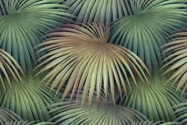 fototapeta-zielone-liscie-natura-salon-sypialnia