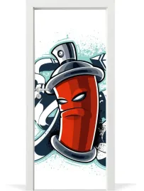 fototapeta-samoprzylepna-na-drzwi-graffiti