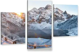 tryptyk-obraz-na-sciane-morskie-oko-tatry-zima