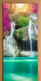 naklejka-fototapeta-na-drzwi-wodospad-w-tajlandi