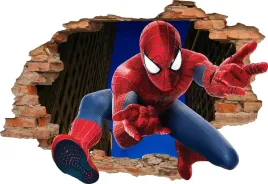 naklejki-na-sciane-dla-dzieci-spider-man-bajki-3d-100x70cm