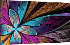 obraz-na-plotnie-na-sciane-motyl-metaliczny-110x70