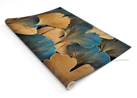 okleina-meblowa-laminowana-liscie-zlote-100x50-cm