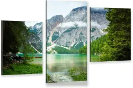 tryptyk-do-sypialni-jezioro-gorskie-braies-gory
