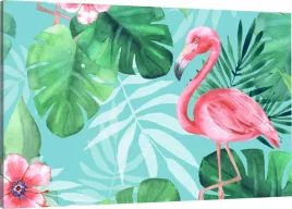 obraz-na-plotnie-flamingi-liscie-120x80-980-wzorow