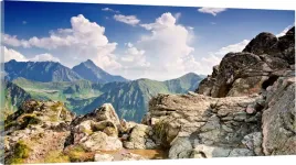obraz-panorama-do-salonu-widok-gory-szczyty-100x40