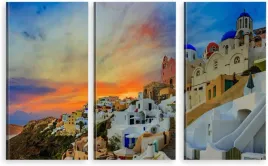 tryptyk-obraz-na-sciane-grecja-santorini-800-wz