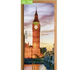fototapeta-naklejka-na-drzwi-big-ben-zachod