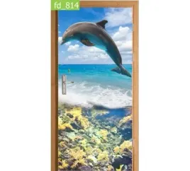 fototapeta-naklejka-na-drzwi-delfin-akwarium