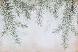 fototapeta-rosliny-liscie-natura-salon-sypialnia