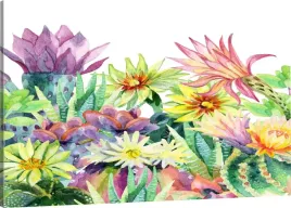 obraz-na-plotnie-malowane-kwiaty-110x70-800-wzorow