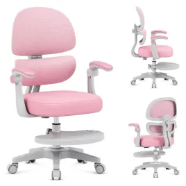 fotel-do-biurka-obrotowy-dla-dziecka-mark-adler-rozowy-ergonomiczny