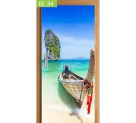 fototapeta-naklejka-na-drzwi-tropikalne-wybrzeze