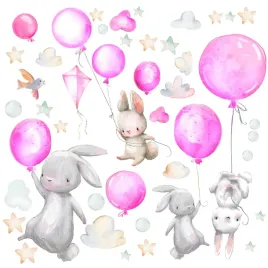 naklejki-na-sciane-kroliczki-balony-dla-dzieci